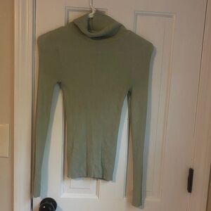 Fashion Nova Sage Ribbed Knit Top